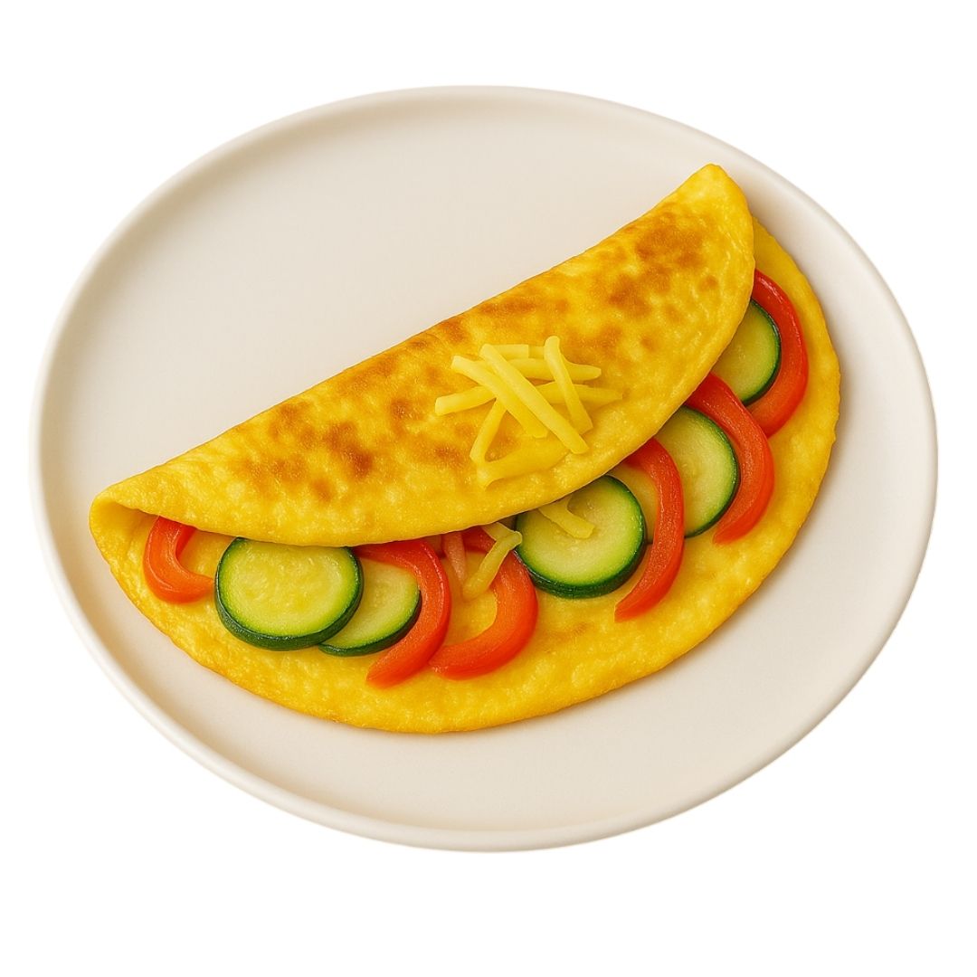 Omlet z warzywami i serem - KuchennyDom.pl