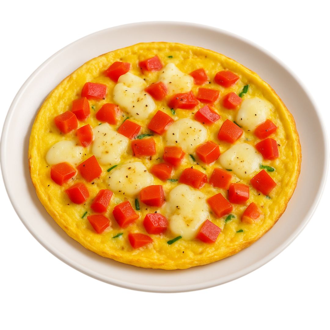 Omlet z warzywami i mozzarellą - KuchennyDom.pl
