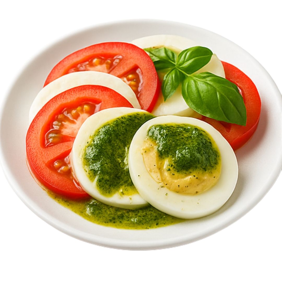 Caprese z mozzarellą i pesto - KuchennyDom.pl